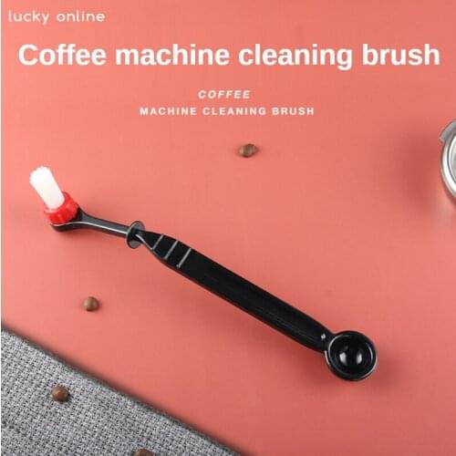 Semi-automatic coffee machine head cleaning brush nylon anti-scalding stiff brush special brush for coffee machine coffeeware