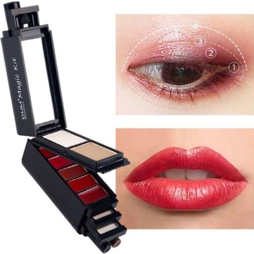 Portable Makeup Set All-in-1 Home Travel Cosmetics Kit Makeup Box For Women Easy To Carry And Use NE