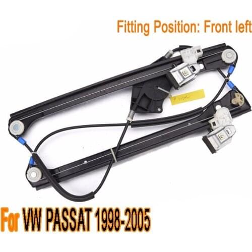 FOR VW PASSAT B5 SALOON / ESTATE COMPLETE ELECTRIC WINDOW REGULATOR FRONT LEFT 1996-2005