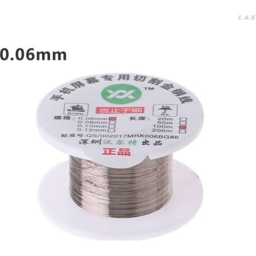 100m Alloy Gold Molybdenum Wire Cutting Line LCD Display Screen Separator Repair F1FC