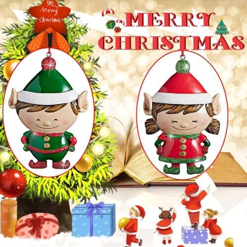 Christmas Ornament Elf Cartoon Doll Hanging Decoration Christmas Tree Party Family Holiday decorations DIY Hangs 2021 XMAS decor