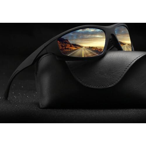 LongKeeper Brand Polarized Sunglasses For Men Driving Mirror UV400 Protection Outdoor Sports Sun Glasses Mens Black Glasses