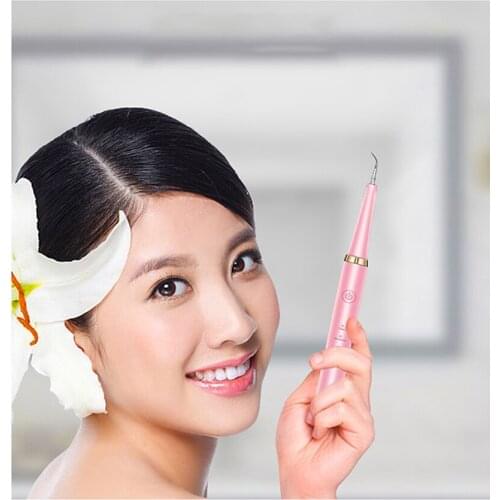 Tartar Remover Teeth Whitening Ultrasonic Electric Tooth Cleaner Tool Teeth Brushing Oral Cleaning Tool D370
