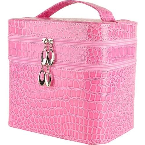 Makeup Bag Sac Make Up Organizer For Crocodile ski Neceser Make Box Kosmetyczka Case Trousse Maquillage Maleta De Maquiagem make