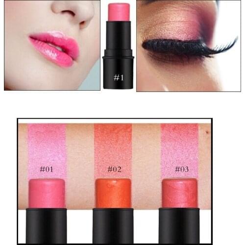 Beauty Multi-functional Blush Stick Mixed Lipstick Eyeshadow Blusher Long Lasting Waterproof Makeup Creamy Cosmetic Custom Label