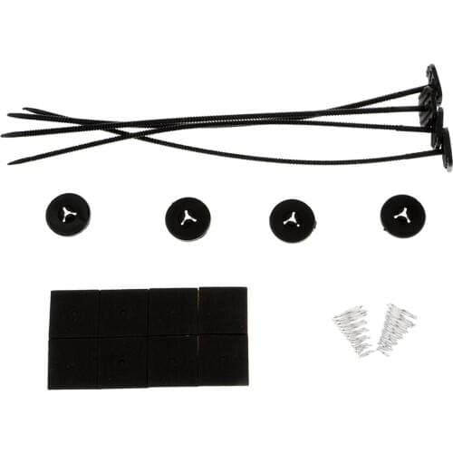 Universal Auto Accessory Single Electric Radiator Fan Mounting Kit Tie Strap Pads Electric Fan Accesssory Dropship Dropshipping
