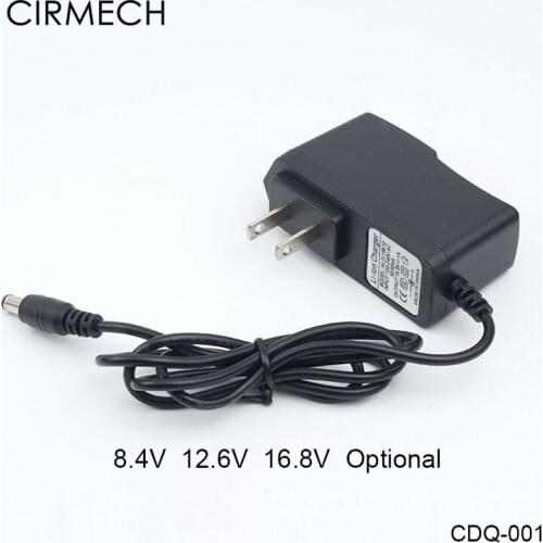 CIRMECH 8.4v12.6v16.8v polymer lithium battery charger 1A dual chip dual color lamp full function protection
