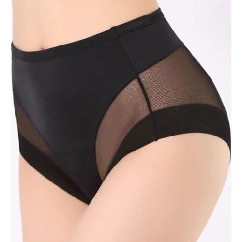Women Boyshorts Body Shaping Panties Female Pants High Elastic Control Briefs Seamfree Breathable Mesh lady Hip lift Intimates