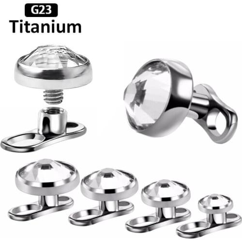 1PS G23 Titanium anti allergy embedded bone nail dermal embedded skin nail Dermar Anchor human fashion body piercing jewelry