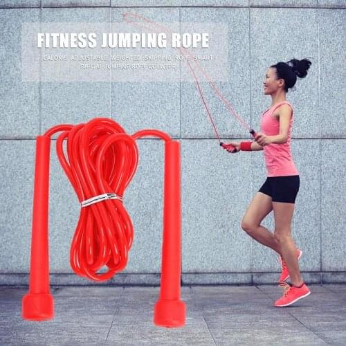 1PC New Pro Skipping Rope Adjustable Speed Jump Fitness Rope Adult 9 Foot Long Plastic Handles Gym Aerobic Fitness Training