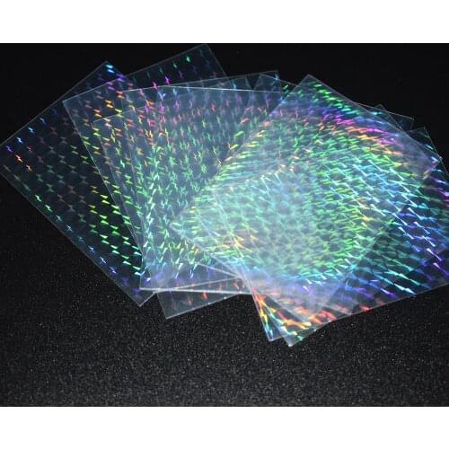 100pcs/lot 61x88mm/65X90MM Grid Master Small Cards Transparent Laser Sleeves YGO/MTG/TCG Protector Trading Cards Shield Cover
