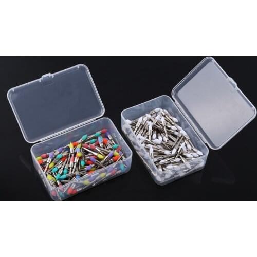 100pcs Dental Prophy Polishing Brushes Polisher Nylon Tapered Brush