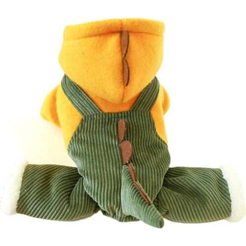 2021 Cotton Padded Clothes Warm Resistant Plush Thickened Cotton Padded Clothes Four Legged Clothes New Products Autumn Winter