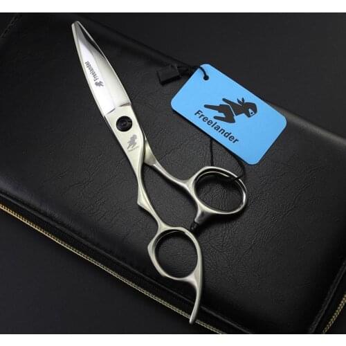 6" 440C left hand Hairdressing Scissors Cutting Shears Matte Thinning Scissors Willow Blade Professional Hair Scissors ZS-01