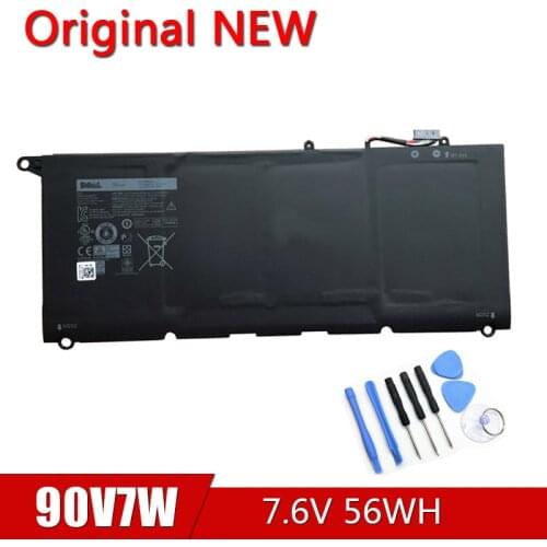 90V7W New Original Laptop Battery For Dell XPS 13 9343 9350 13D-9343 0N7T6 DIN02 P54G 0DRRP RWT1R JHXPY 090V7W JD25G 7.6V 56Wh