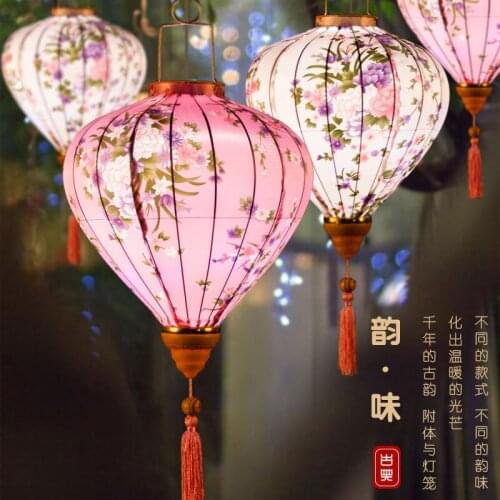 Antique japanese lantern decorations outdoor chinese style decorative lanterns creative balcony luminous hanging lantern