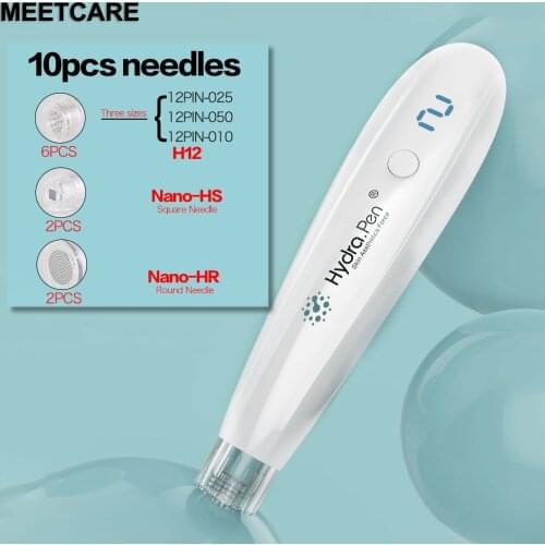 Wireless Hydra Pen H2 Professional Microneedling Pen Hydrapen Hydra Roller Pen Automatic Serum Applicator with 2 Cartridges
