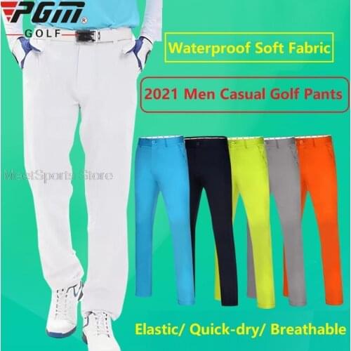 Pgm Golf Pants Men Long Pants High-Elastic Sports Wear Casual Trousers MenS Summer Slim-Fit Quick-Drying Soft Sweatpants