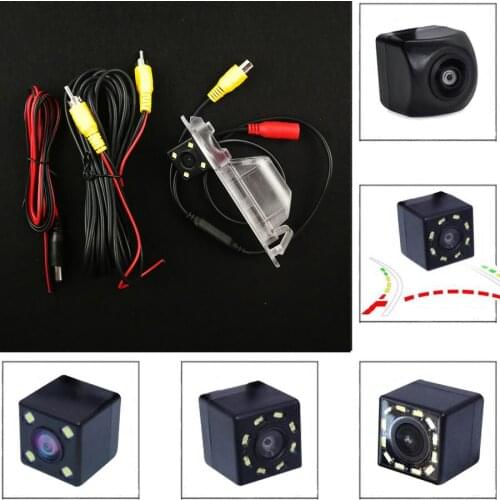 CCD Fisheye 8 12 LED Night Vision Rear Camera For Opel Astra Corsa Meriva Vectra Zafira Insignia FIAT Grande For Malibu Regal