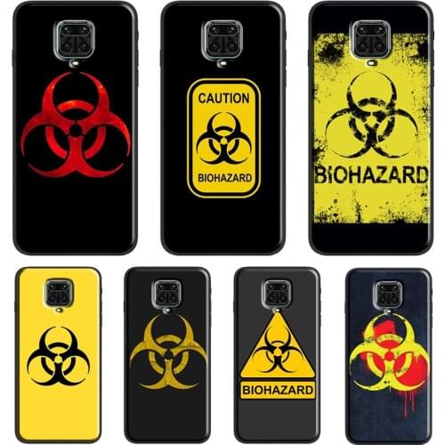 Biohazard Symbol Logo For Xiaomi Redmi Note 10 7 8 9 Pro Note 8T 9S Soft Case For Redmi 9T 9A 9C K40 Pro Cover
