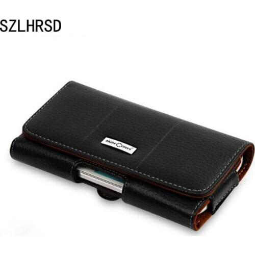 SZLHRSD Retro Genuine Leather Waist Belt Clip Pouch Cover For Huawei Honor 7X Case Maze Comet Phone Bag for BlackBerry Motion
