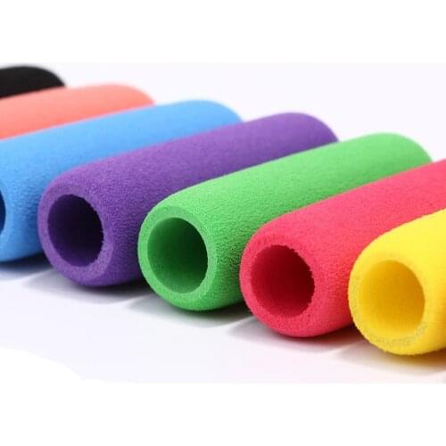10Pcs Classics Soft Foam Pencil Grips Pencil Cover 1.5-inch Writing Aid Pencil Holder Pencil Gripper for Kids Students