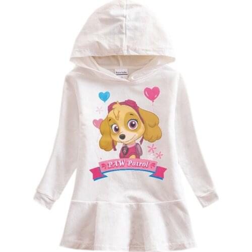 Toddler Girl Dress Summer PAW PATROL Kids Clothes Leisure Princess Dress Cartoon Tutu Dresses Halloween Party Costume
