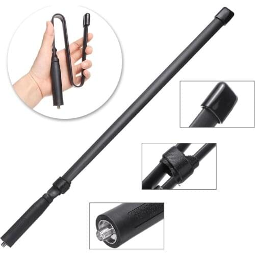 1pc 144/430MHz Dual VHF/UHF band Tactical Antenna 48cm SMA Female Foldable Antennas For Baofeng UV-5R UV-82 Two Way Radio