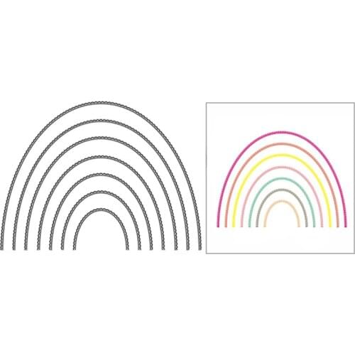 New Nested Scallop Edge Arch Craft Embossing Mold 2021 Metal Cutting Dies for DIY Album Card Making Scrapbooking Decor No Stamps