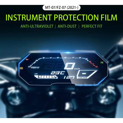 Glass Protective Film Screen Protector For YAMAHA MT-07 MT07 FZ-07 FZ07 MT FZ 07 2021 - Motorcycle Scratch Cluster Screen Dashbo