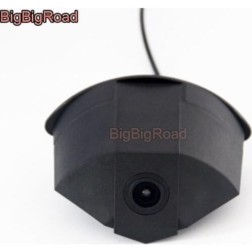 BigBigRoad For Mercedes-Benz GLK GLC GLE GLA ML Front Camera CCD Night Vision Installation Car Logo Camera Front View CAM