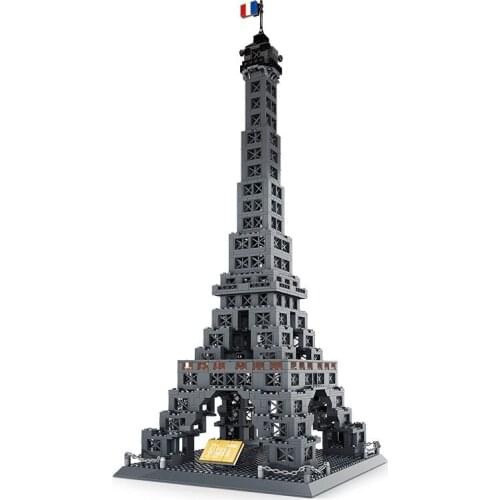 Architecture The Eiffel Tower of Paris France World Famous Building Blocks Bricks Classic City Skyline Model Toys For Kids Gift