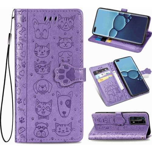 Flip Wallet Case for Huawei P40 Pro Plus P30 Pro PU Foldable Stand Holder Bag for Sharp Aquos Zero2 R5G Pouch