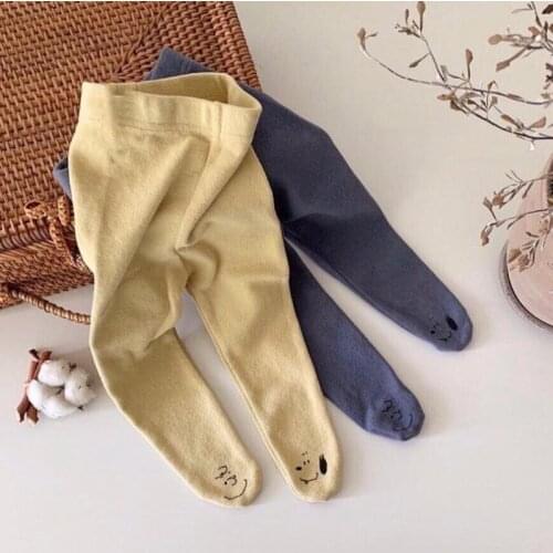 Newborn Baby Girl Leggings Autumn Clothes Baby Boys Cartoon Printed Skinny Legging Pants For Infant Kids Clothing