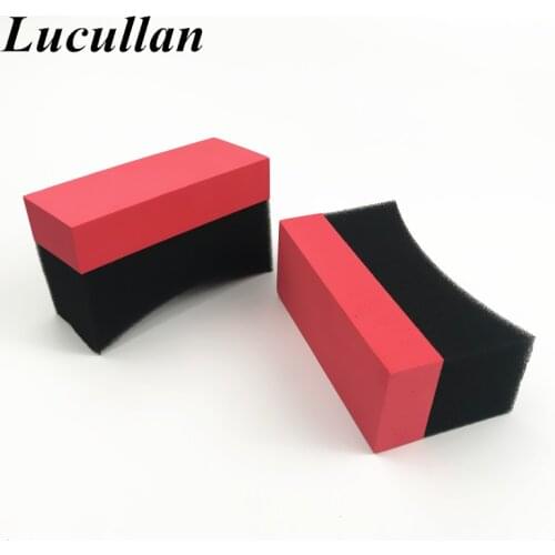 Lucullan 3 Colors U-Shape Tire Brush Tools Wax Polishing Compound Accessories ARC Edge Sponge