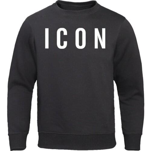 Mens Hoodies 2019 Spring Autumn New Man Sweatshirts Homme Streetwear Men Clothing ICON Print Funny Male Tops Casual Pullovers