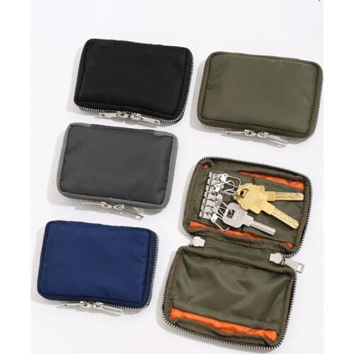 The New Japanese Men And Women Bag KEY CASE Contracted Leisure Zipper Receive Packets KEY Defense Water Mini Nylon Card Package