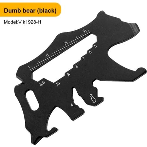 Camping Bottle Opener Keychain Portable EDC Key Chain Screwdriver Wrench Knife Stainless Steel Mini Outdoor Multifunction Tool