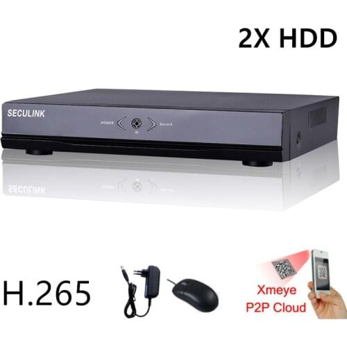 Seculink 16CH 32CH 4MP/5MP Network Video Recorder 1920P Super HD ONVIF NVR HDMI VGA Cloud P2P Mobile-App (No Bilit-in Wifi)