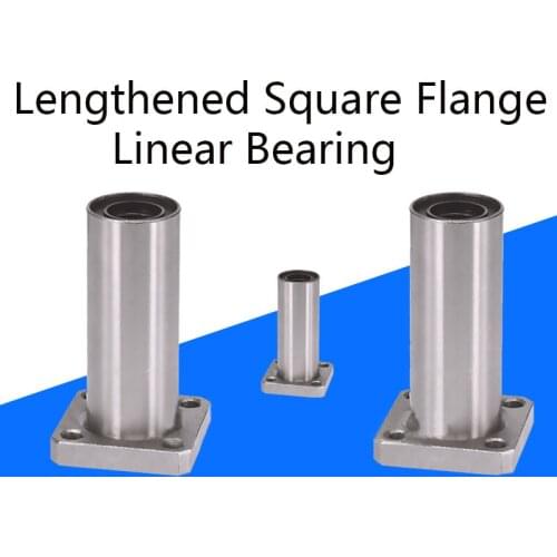 1/2/5/10pcs Lengthened Square Flang Linear Ball Bearing LMK6LUU LMK8LUU LMK10LUU LMK12LUU 6-60mm CNC Parts Shaft Linear Bearings