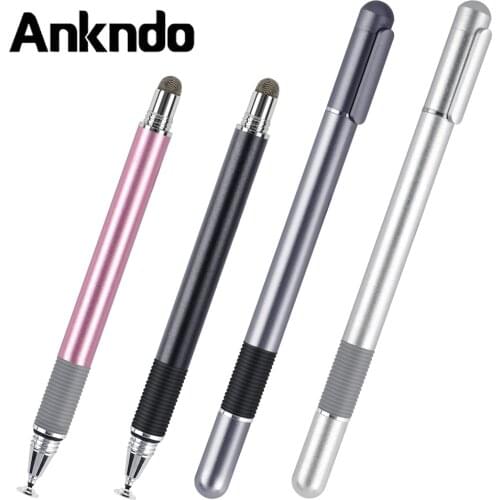 ANKNDO Stylus Pen For Phone Tablet Pen 2 In 1 Screen Touch Pen Laptop Drawing Pencil Smartphone Surface Pen For Xiaomi Samsung