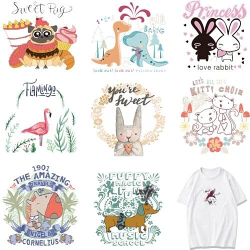 Iron-on Transfers for Clothing Ironing Patches Heat Transfer Stickers Stripe Dress Diy Cute Patch Fusible Vinyle Thermocollant A