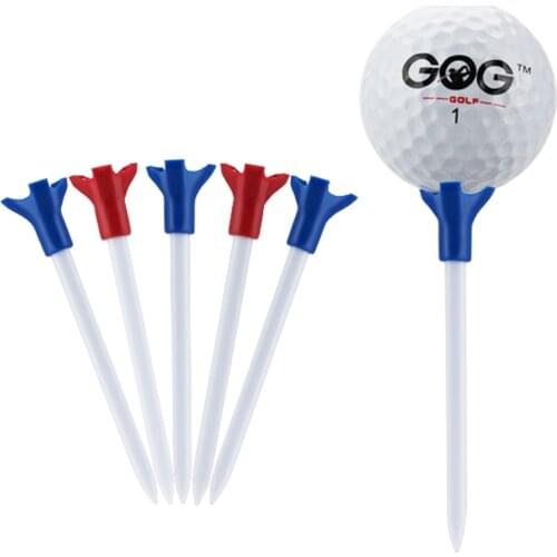 5 pcs/bag Golf Tees 83mm Fly Ball Tee for Driver Fairway Hybrids Golf Ball Holder Drop Ship