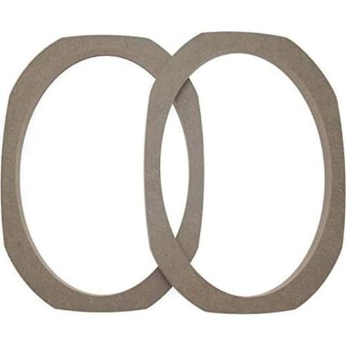 2pcs/Set 6x9 Universal Car/Bus/Boat Stereo Speaker Spacer Wooden Rings Bracket Holder Adapter Speaker Pads
