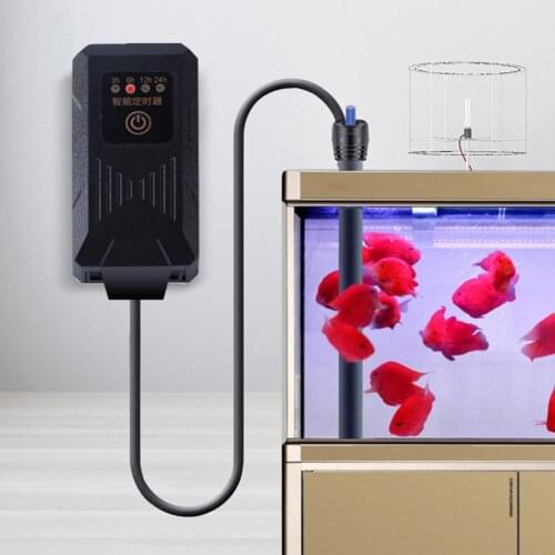 US/EU Plug 110-220V Black Accessories Aquarium Timer 4 Modes Automatic Cycle Plastic Fish Tank Switch Controller For Fish Tank