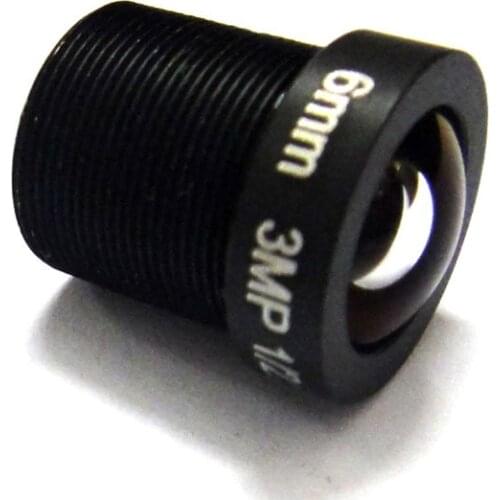 1/2.5" HD 3MP 6mm Fixed Iris M12 MTV IR Board CCTV Lens for Security CCD Camera