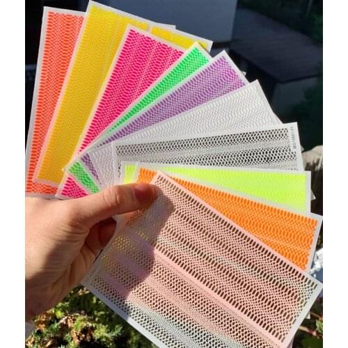 1PC Snake 077 Sticker SNAKE SKIN STICKER Neon Snake Skin Summer Colorful Texture Reptile Animal Decal Nail Art Transfer Sticker