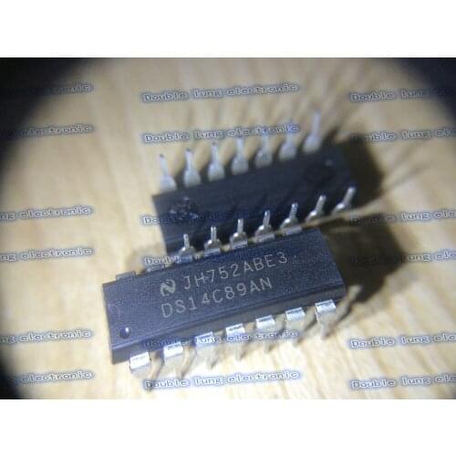 10PCS/LOT DS14C89AN DS14C89A DS14C89 IC LINE RCVR QUAD CMOS DIP14