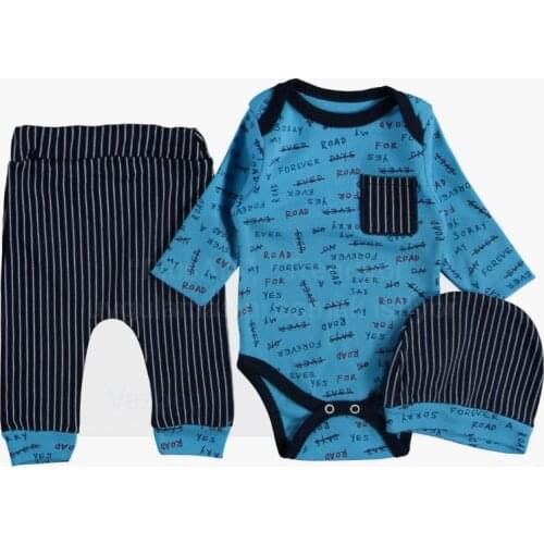 3-POCKET COTTON BABY SET WITH POCKET DETAIL