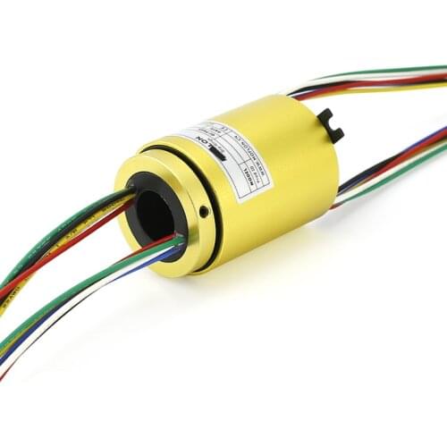 360 Degree Rotating Conductive Slip Ring 33mm Outer Diameter Collector Ring 2 4 6 8 10 12 Way Wire Rotary Joint